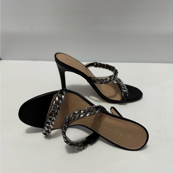 BCBGeneration Womens Jesta Chain Slip-On Open Toe Slide Shoes Size 7 M - Picture 9 of 10